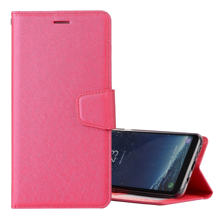 For Galaxy S8 Silk Texture Horizontal Flip Leather Case with Holder & Card Slots & Wallet & Photo Frame