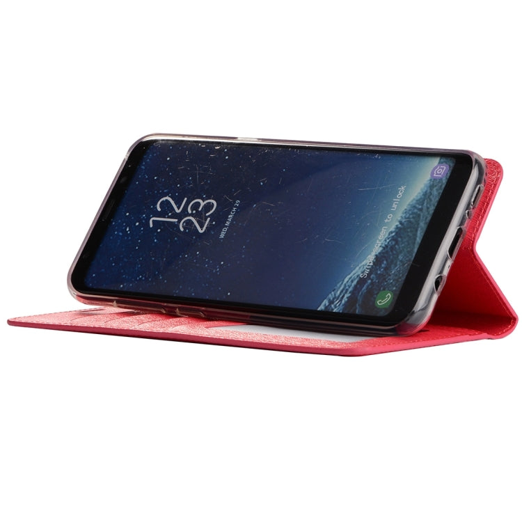 For Galaxy S8 Silk Texture Horizontal Flip Leather Case with Holder & Card Slots & Wallet & Photo Frame