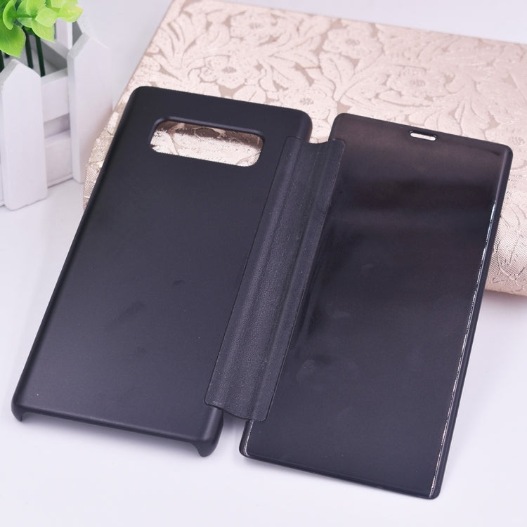 For Galaxy Note 8 PU + PC High Transparency Frosted Horizontal Flip Leather Case