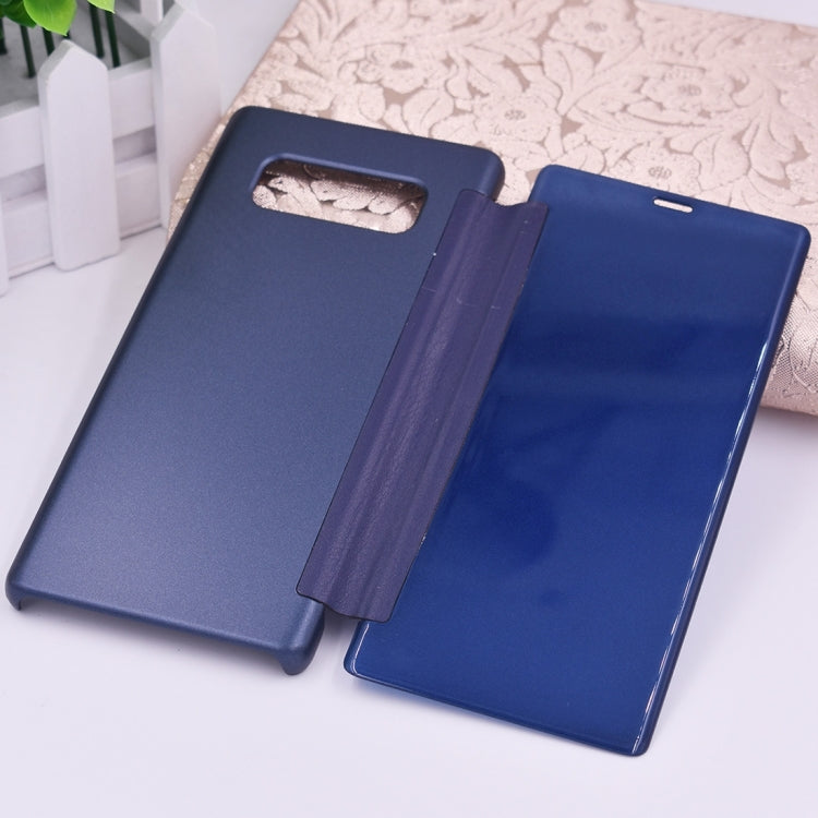 For Galaxy Note 8 PU + PC High Transparency Frosted Horizontal Flip Leather Case