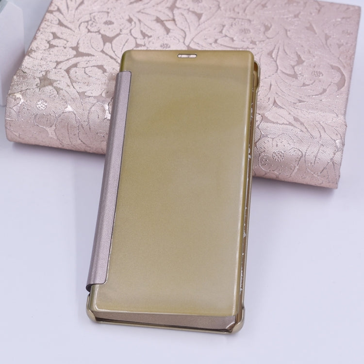 For Galaxy Note 8 PU + PC High Transparency Frosted Horizontal Flip Leather Case