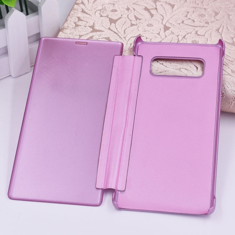 For Galaxy Note 8 PU + PC High Transparency Frosted Horizontal Flip Leather Case