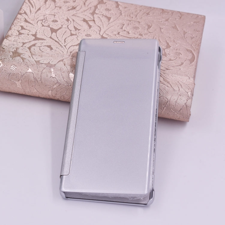 For Galaxy Note 8 PU + PC High Transparency Frosted Horizontal Flip Leather Case