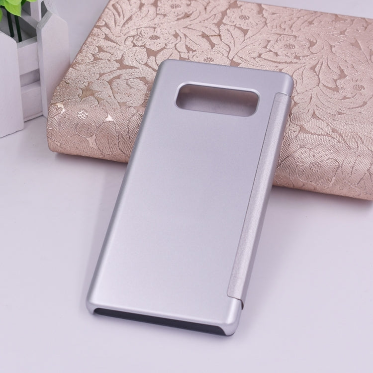 For Galaxy Note 8 PU + PC High Transparency Frosted Horizontal Flip Leather Case