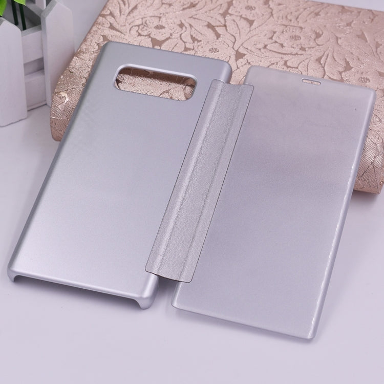 For Galaxy Note 8 PU + PC High Transparency Frosted Horizontal Flip Leather Case