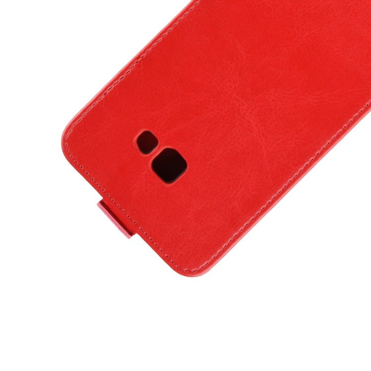 Business Style Vertical Flip TPU Leather Case for Galaxy J4+, with Card Slot