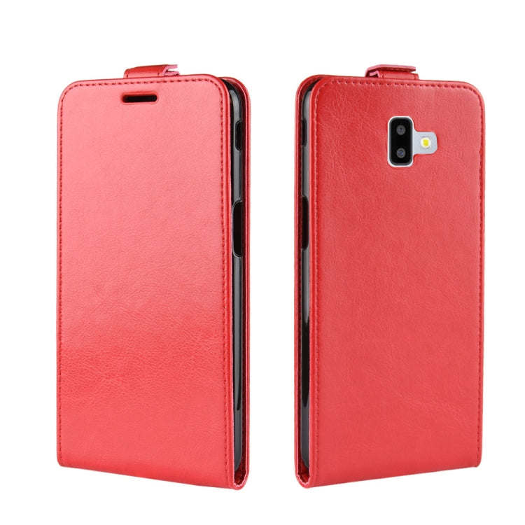 Business Style Vertical Flip TPU Leather Case for Galaxy J6+, with Card Slot