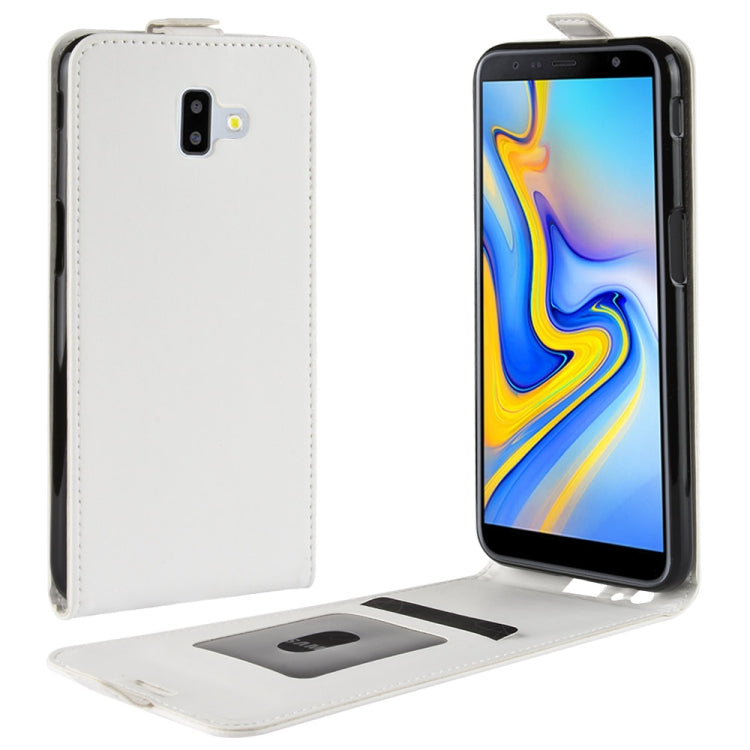 Business Style Vertical Flip TPU Leather Case for Galaxy J6+, with Card Slot