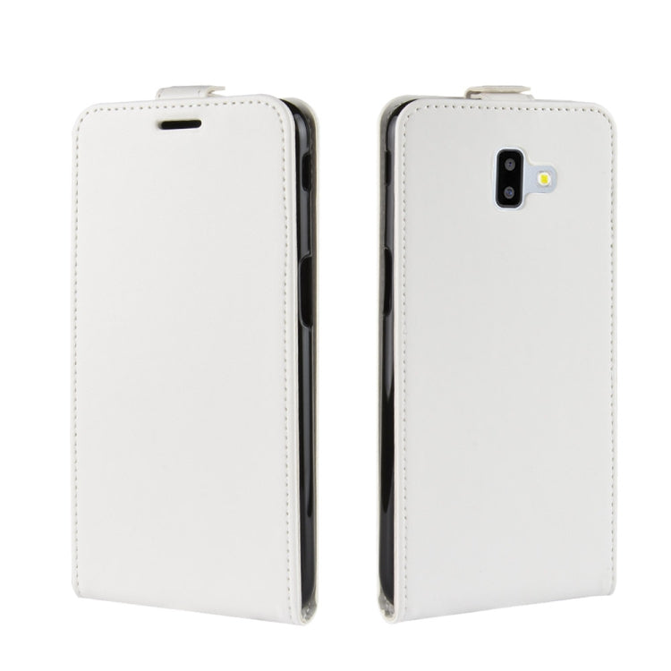 Business Style Vertical Flip TPU Leather Case for Galaxy J6+, with Card Slot