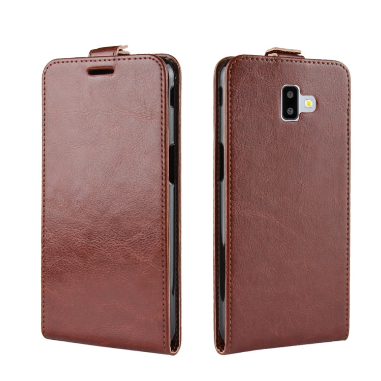 Business Style Vertical Flip TPU Leather Case for Galaxy J6+, with Card Slot
