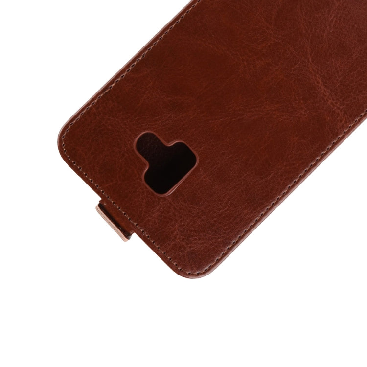 Business Style Vertical Flip TPU Leather Case for Galaxy J6+, with Card Slot
