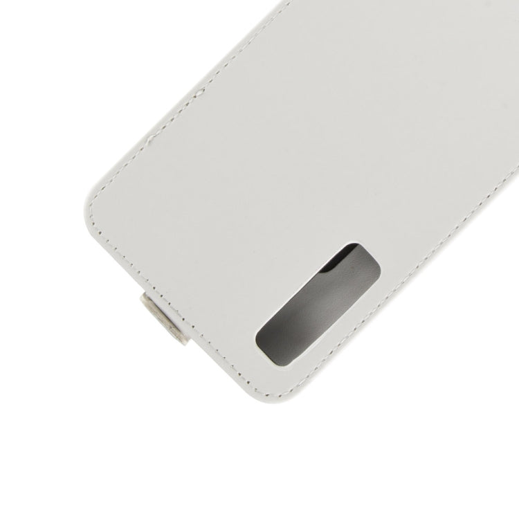Business Style Vertical Flip TPU Leather Case for Galaxy A7 (2018) / A750, with Card Slot