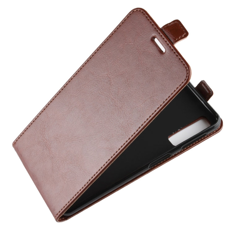 Business Style Vertical Flip TPU Leather Case for Galaxy A7 (2018) / A750, with Card Slot