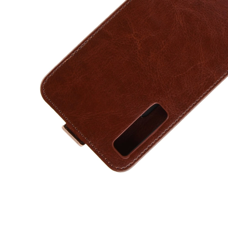 Business Style Vertical Flip TPU Leather Case for Galaxy A7 (2018) / A750, with Card Slot