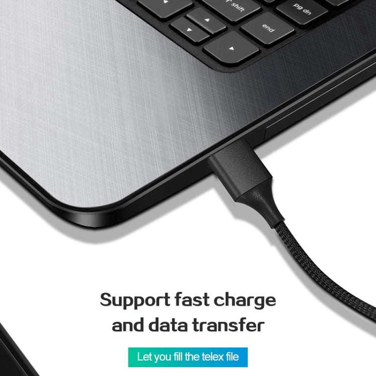 M11 5A USB to Micro USB Nylon Braided Magnetic Data Cable, Cable Length: 1m