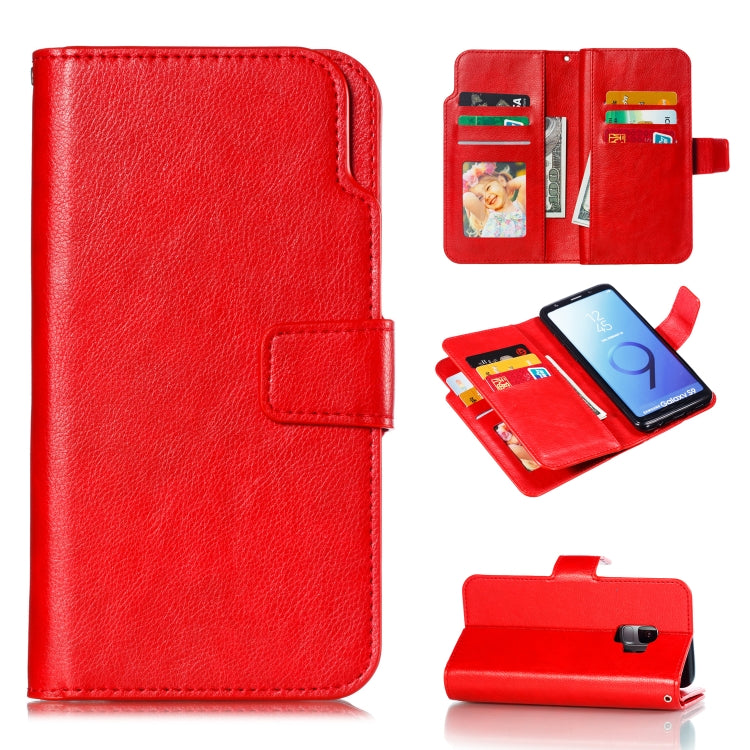 Litchi Texture Horizontal Flip Leather Case for Galaxy S9, with Holder & Nine Card Slots & Wallet