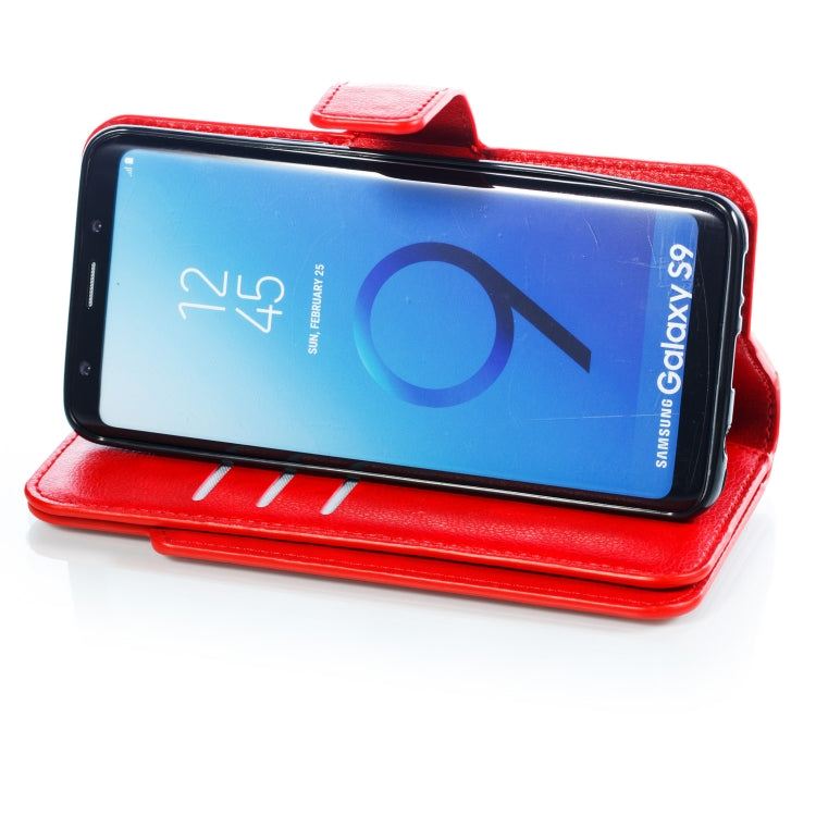 Litchi Texture Horizontal Flip Leather Case for Galaxy S9, with Holder & Nine Card Slots & Wallet