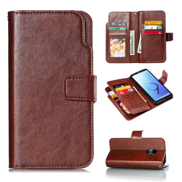 Litchi Texture Horizontal Flip Leather Case for Galaxy S9, with Holder & Nine Card Slots & Wallet