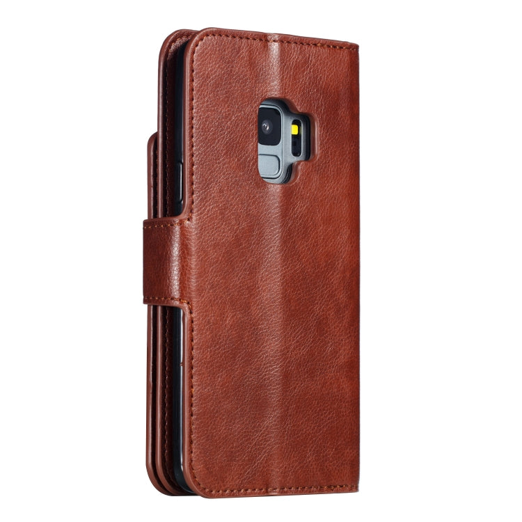 Litchi Texture Horizontal Flip Leather Case for Galaxy S9, with Holder & Nine Card Slots & Wallet