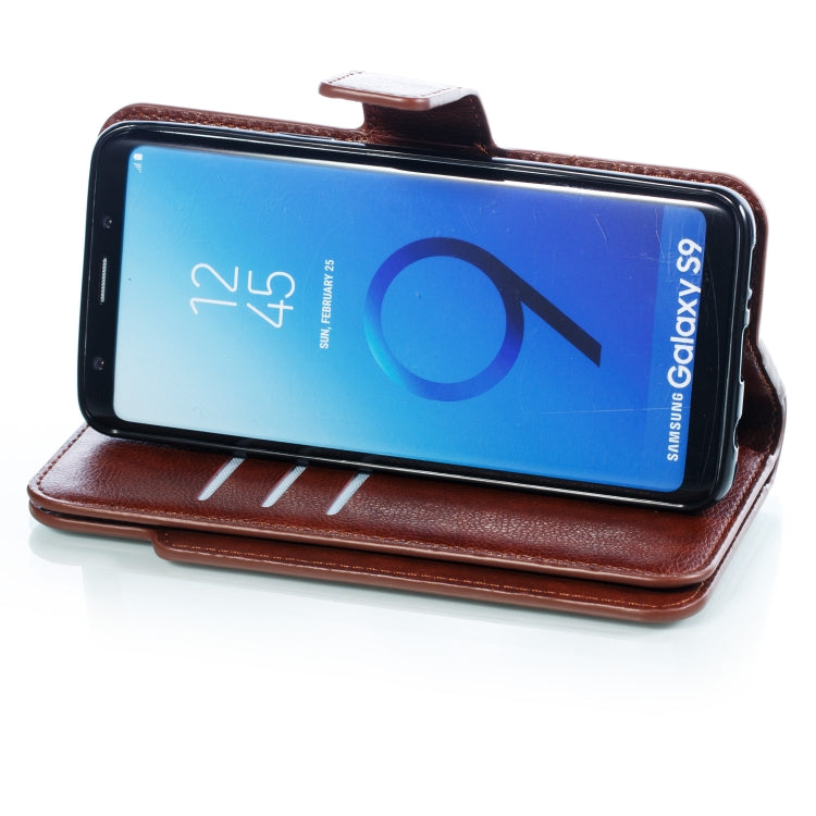 Litchi Texture Horizontal Flip Leather Case for Galaxy S9, with Holder & Nine Card Slots & Wallet
