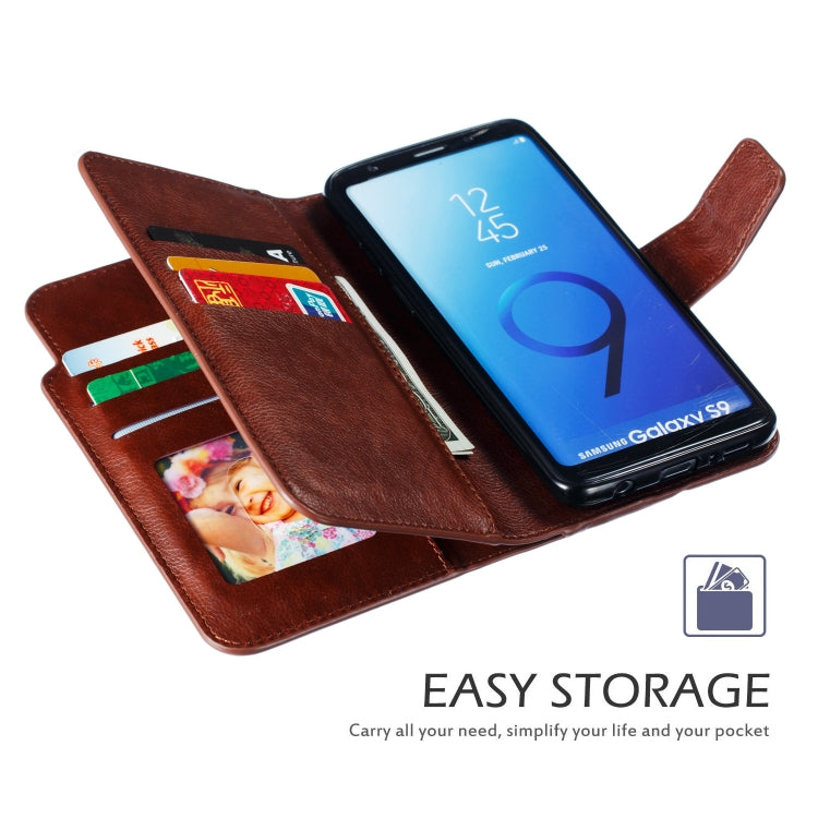 Litchi Texture Horizontal Flip Leather Case for Galaxy S9, with Holder & Nine Card Slots & Wallet