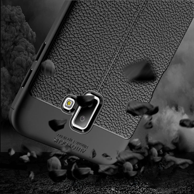Litchi Texture TPU Shockproof Case for Galaxy J6+
