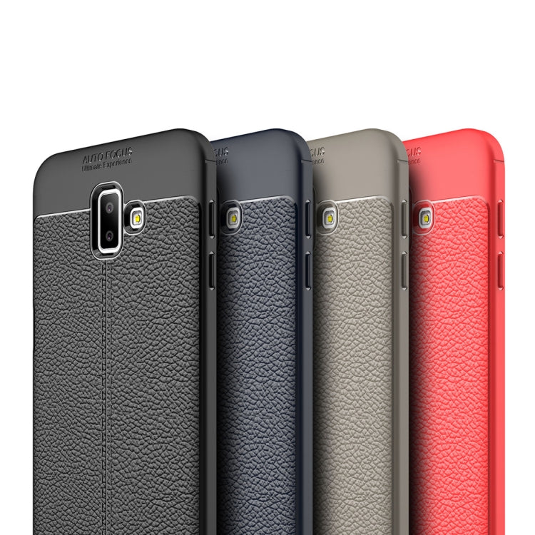 Litchi Texture TPU Shockproof Case for Galaxy J6+