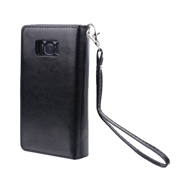 For Galaxy S8 Separable Retro Crazy Horse Texture Horizontal Flip Leather Case with Detachable Back Protective Case & Nine Card Slots & Wallet & Photo Frame & Lanyard
