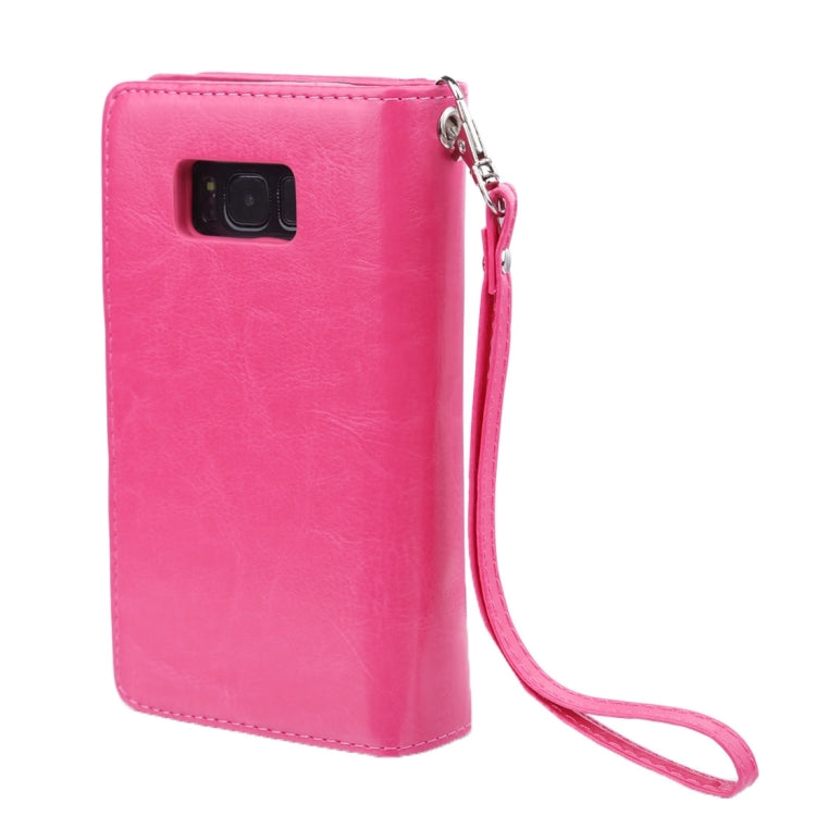 For Galaxy S8 Plus Separable Retro Crazy Horse Texture Horizontal Flip Leather Case with Detachable Back Protective Case & Nine Card Slots & Wallet & Photo Frame & Lanyard
