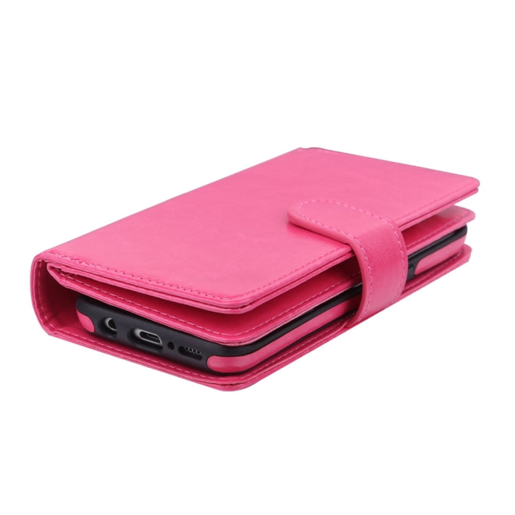 For Galaxy S8 Plus Separable Retro Crazy Horse Texture Horizontal Flip Leather Case with Detachable Back Protective Case & Nine Card Slots & Wallet & Photo Frame & Lanyard