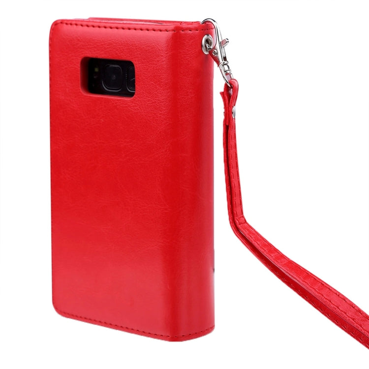 For Galaxy S8 Plus Separable Retro Crazy Horse Texture Horizontal Flip Leather Case with Detachable Back Protective Case & Nine Card Slots & Wallet & Photo Frame & Lanyard