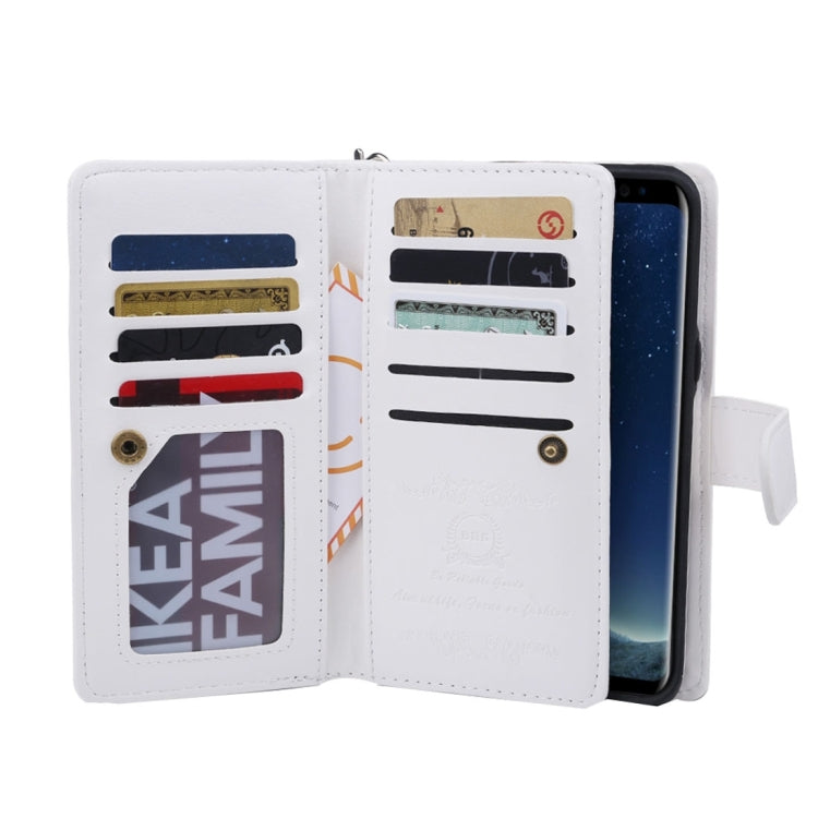 For Galaxy S8 Plus Separable Retro Crazy Horse Texture Horizontal Flip Leather Case with Detachable Back Protective Case & Nine Card Slots & Wallet & Photo Frame & Lanyard