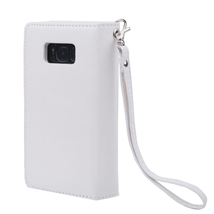 For Galaxy S8 Plus Separable Retro Crazy Horse Texture Horizontal Flip Leather Case with Detachable Back Protective Case & Nine Card Slots & Wallet & Photo Frame & Lanyard