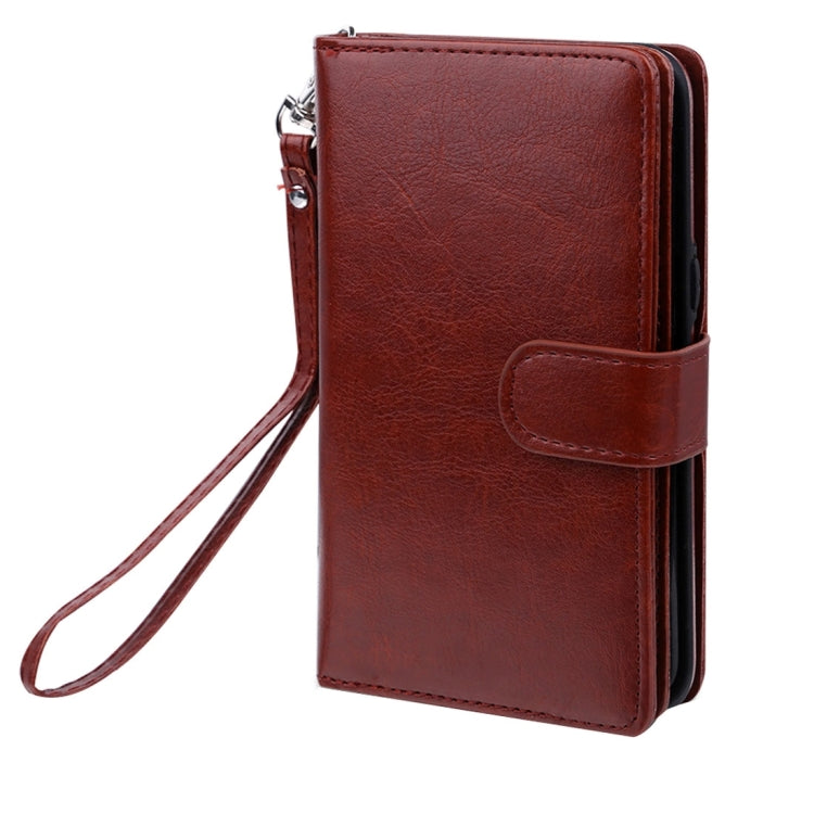For Galaxy S8 Plus Separable Retro Crazy Horse Texture Horizontal Flip Leather Case with Detachable Back Protective Case & Nine Card Slots & Wallet & Photo Frame & Lanyard