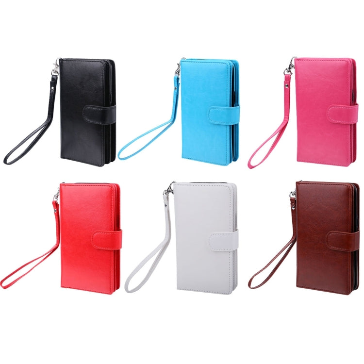 For Galaxy S8 Plus Separable Retro Crazy Horse Texture Horizontal Flip Leather Case with Detachable Back Protective Case & Nine Card Slots & Wallet & Photo Frame & Lanyard