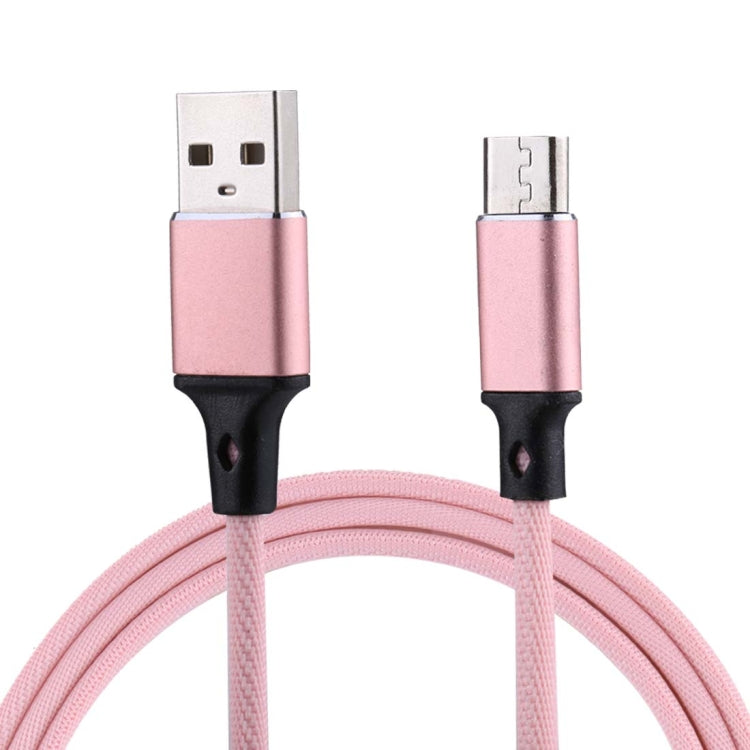 1m 2A Output USB to Micro USB Nylon Weave Style Data Sync Charging Cable, For