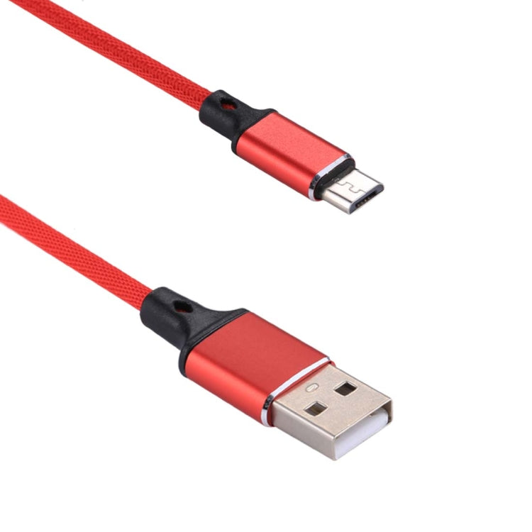 1m 2A Output USB to Micro USB Nylon Weave Style Data Sync Charging Cable, For