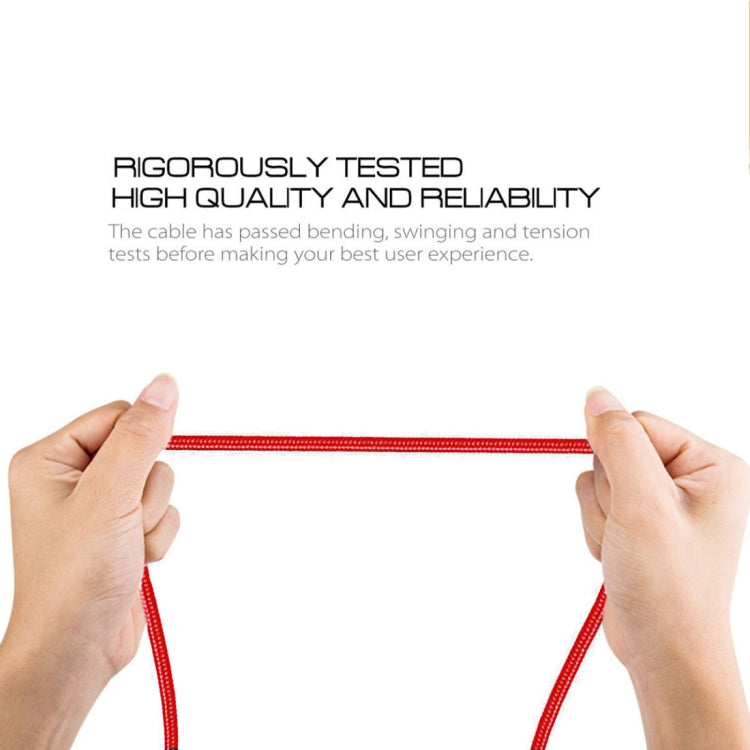 1m 2A Output USB to Micro USB Nylon Weave Style Data Sync Charging Cable, For