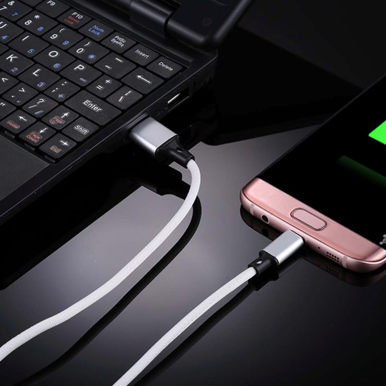 1m 2A Output USB to Micro USB Nylon Weave Style Data Sync Charging Cable, For