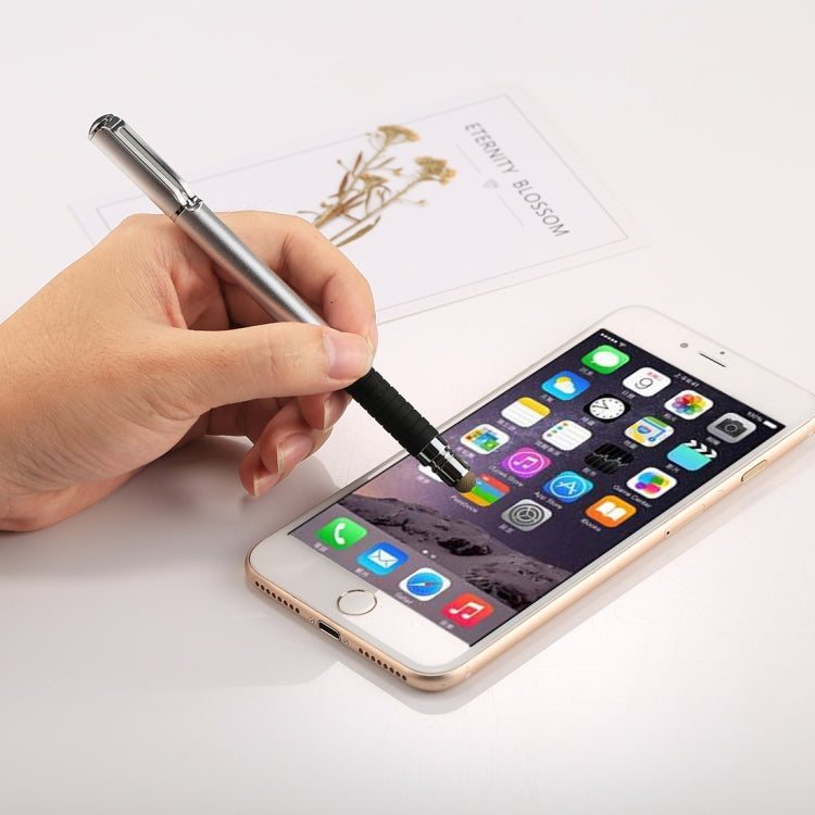 Universal 2 in 1 Multifunction Round Thin Tip Capacitive Touch Screen Stylus Pen, For iPhone, iPad, Samsung, and Other Capacitive Touch Screen Smartphones or Tablet PC