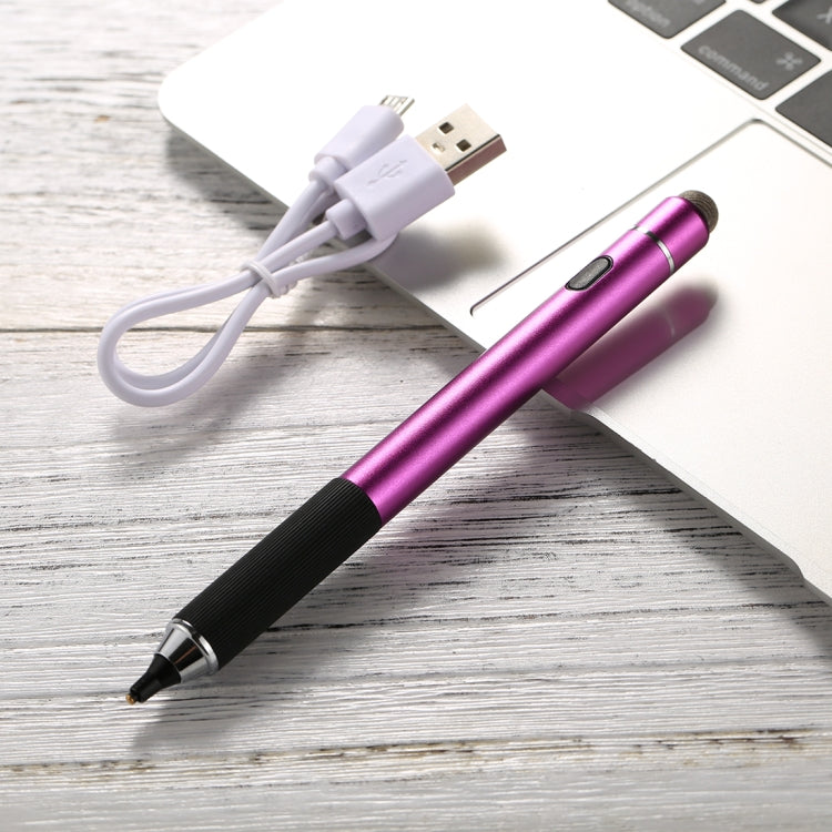 Universal Rechargeable Double Heads Capacitive Touch Screen Stylus Pen with 2.3mm Superfine Metal Nib, For iPhone, iPad, Samsung, and Other Capacitive Touch Screen Smartphones or Tablet PC