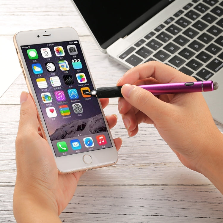 Universal Rechargeable Double Heads Capacitive Touch Screen Stylus Pen with 2.3mm Superfine Metal Nib, For iPhone, iPad, Samsung, and Other Capacitive Touch Screen Smartphones or Tablet PC