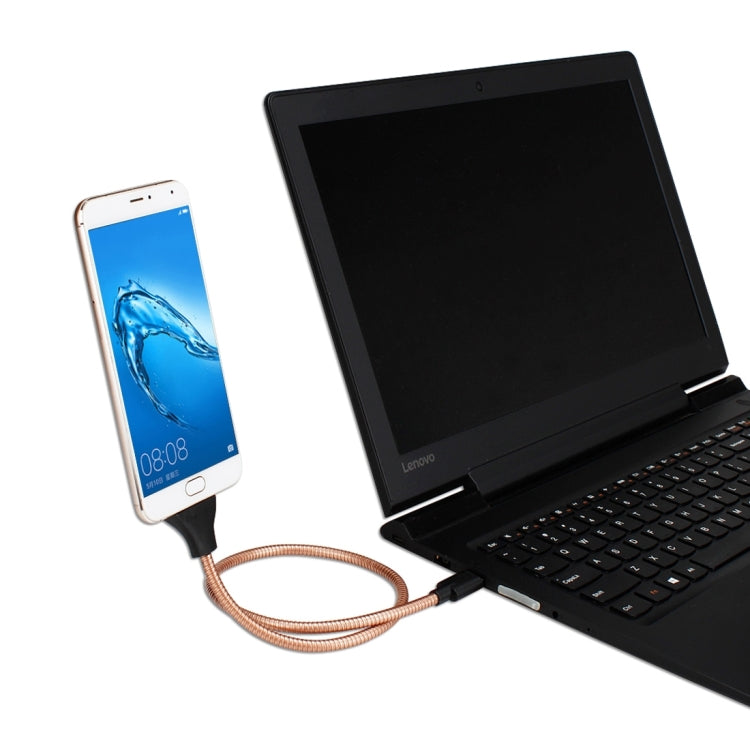 Multi-functional Metal Soft Hose Palm Holder USB-C / Type-C to USB Data Charging Cable with Flexible Desk / Car Dock, For Galaxy S8 & S8 + / LG G6 / Huawei P10 & P10 Plus / Xiaomi Mi6 & Max 2 and other Smartphones