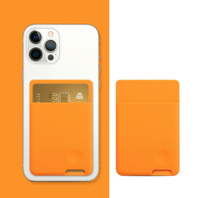 Universal Phone Back Sticker Wallet Card Slots Silicone Pouch Case for iPhone 13 / 12 / 11, Samsung, Huawei, Xiaomi and Other Smarphones