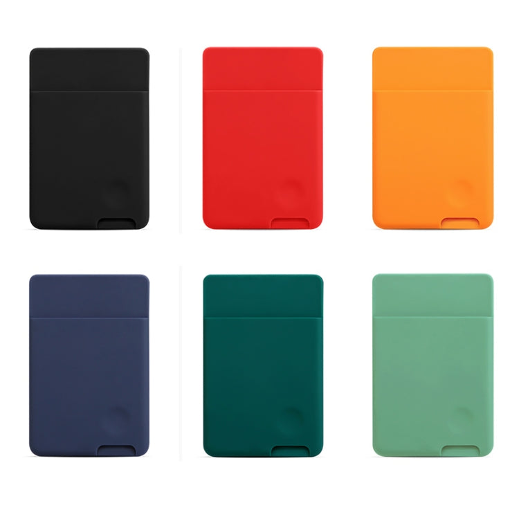 Universal Phone Back Sticker Wallet Card Slots Silicone Pouch Case for iPhone 13 / 12 / 11, Samsung, Huawei, Xiaomi and Other Smarphones