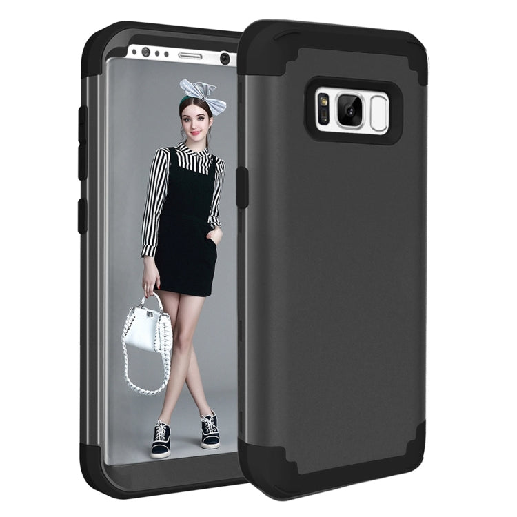 For Galaxy S8 + / G9550 Dropproof 3 in 1 No gap in the middle Silicone sleeve for mobile phone
