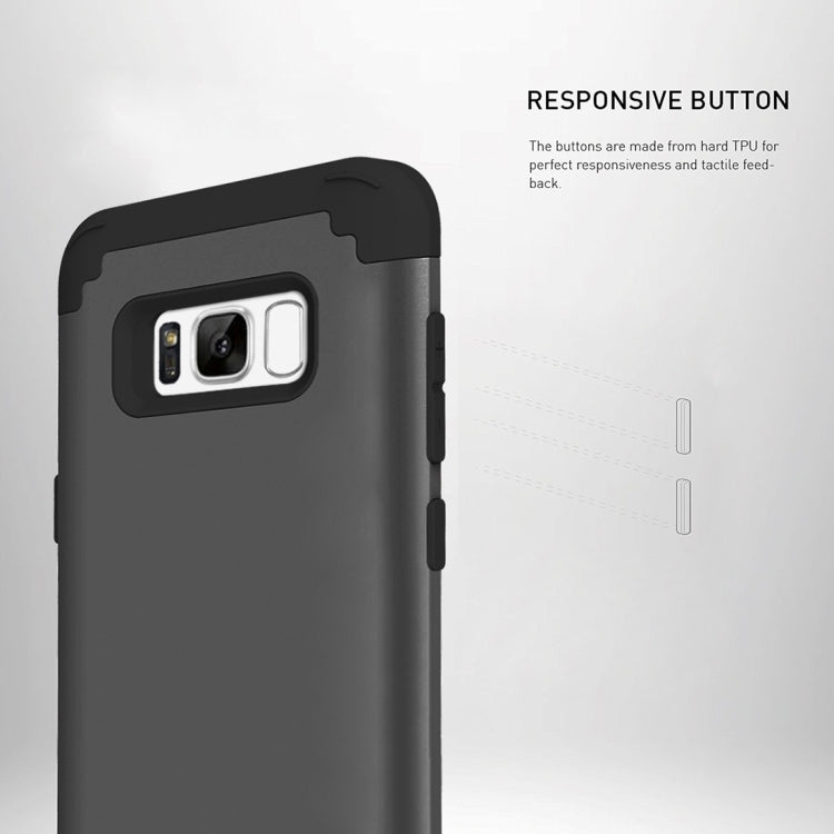 For Galaxy S8 + / G9550 Dropproof 3 in 1 No gap in the middle Silicone sleeve for mobile phone