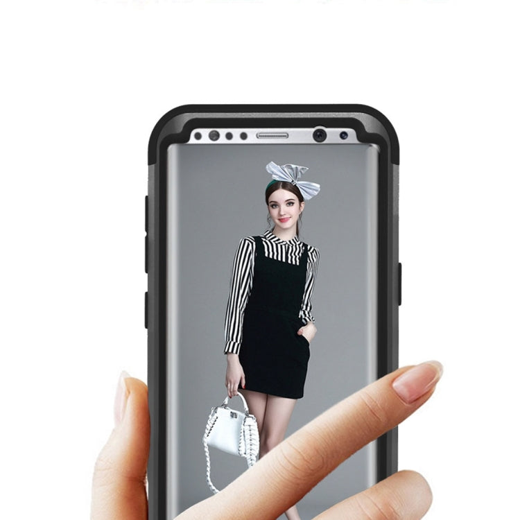 For Galaxy S8 + / G9550 Dropproof 3 in 1 No gap in the middle Silicone sleeve for mobile phone