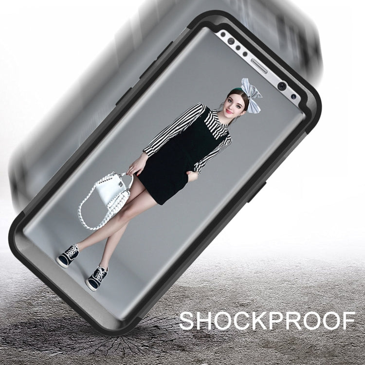 For Galaxy S8 + / G9550 Dropproof 3 in 1 No gap in the middle Silicone sleeve for mobile phone
