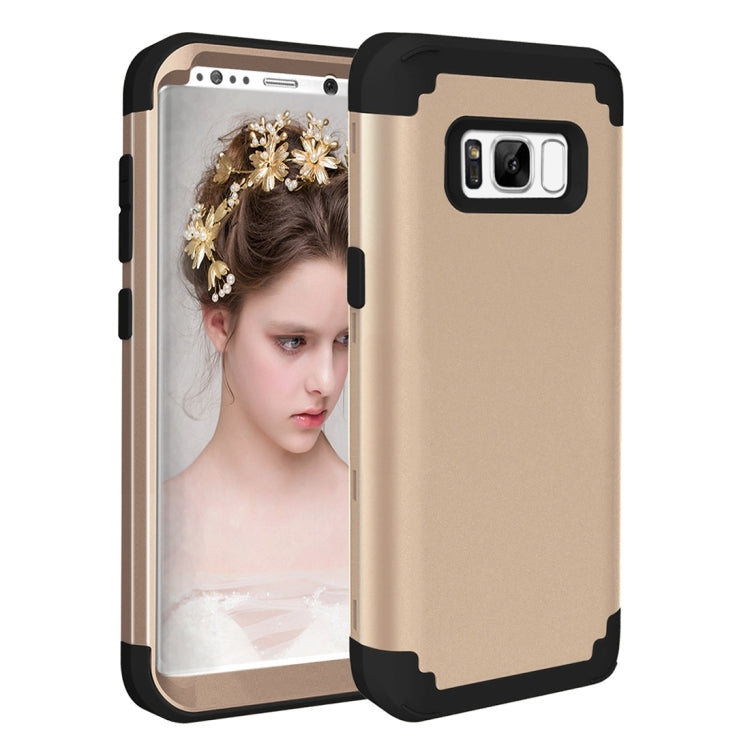 For Galaxy S8 + / G9550 Dropproof 3 in 1 No gap in the middle Silicone sleeve for mobile phone